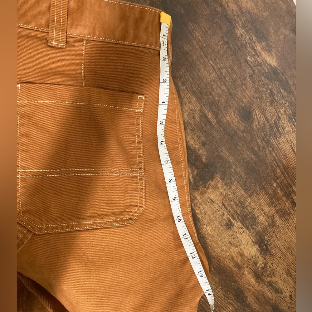 Old Navy Women's Straight Leg Painter Pants in Rust Brown - Picture 6 of 7
